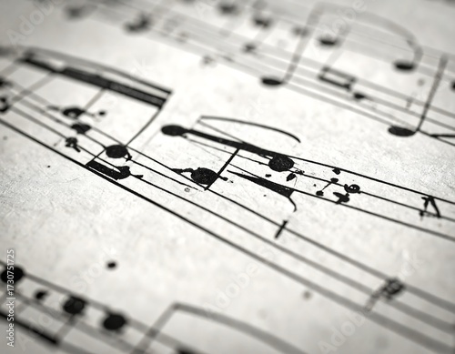 Musical Notation Sheet Music.