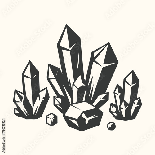 Vector art of a dark silhouette of a baby crib with wheels, featuring vertical bars that resemble piano keys, set against a plain, lightcolored background