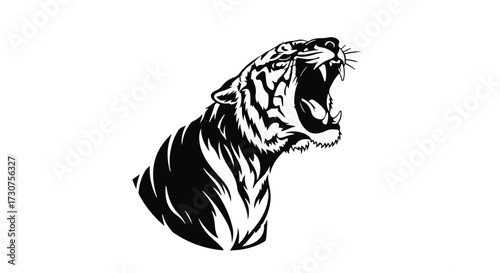 tiger head silhouette