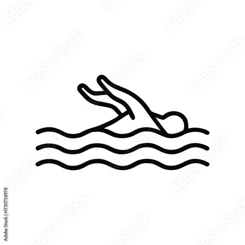 Swimming Athlete Vector Design Ideas Adobe Stock