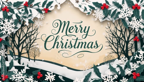 Celebrate Christmas in a joyful scene of nature's beauty