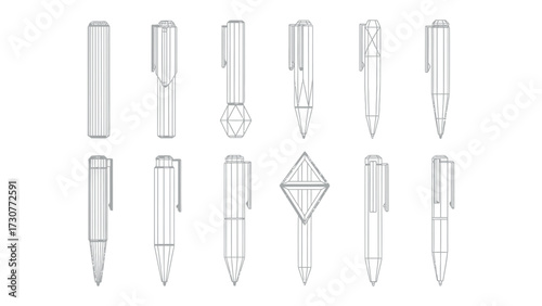 Exquisite Pen Collection: A curated collection of meticulously crafted pens, each representing a unique blend of functionality and elegance.