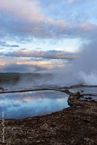 Iceland geothermal landscape