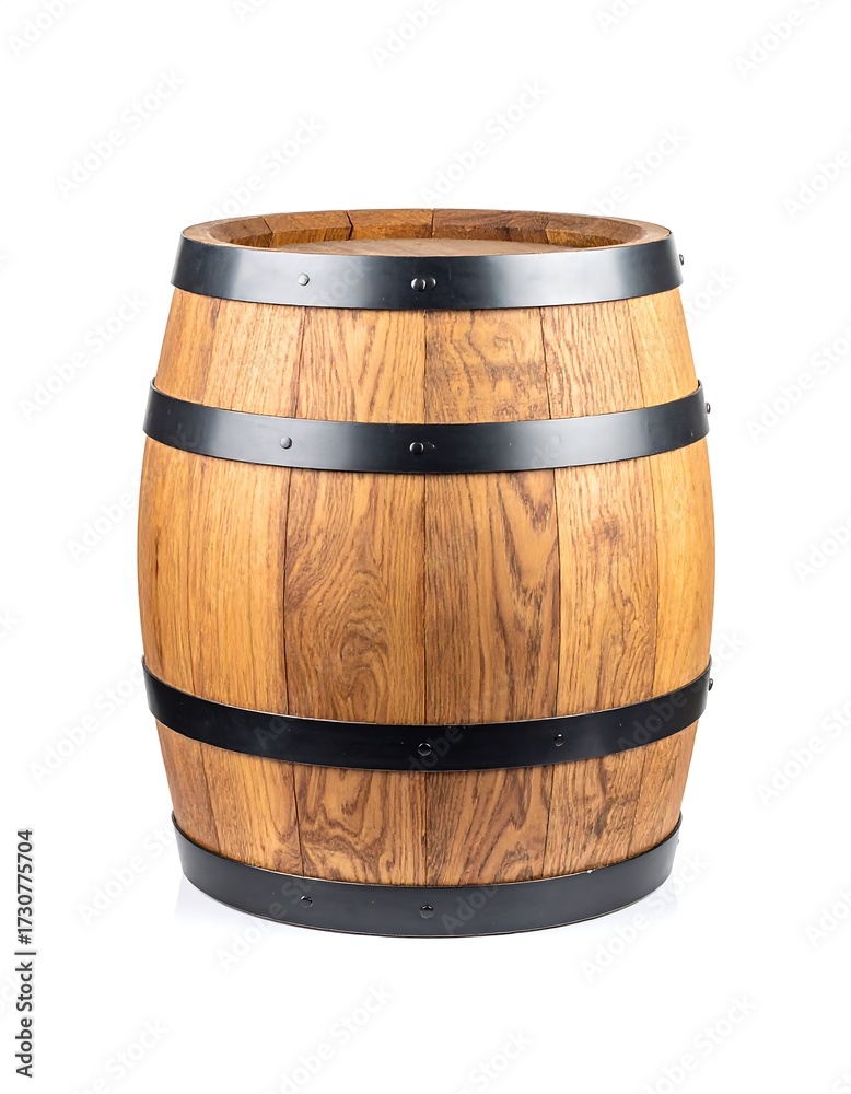 Obraz premium Wooden Barrel for Drinks or Storage.