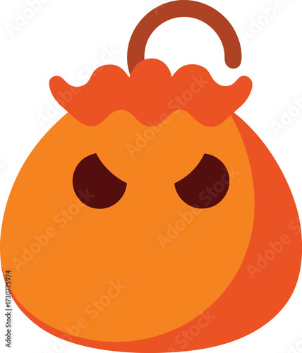 trick or treat bag left empty  white background 
