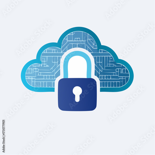 Secured cloud computing system with data protection concept and cybersecurity solutions