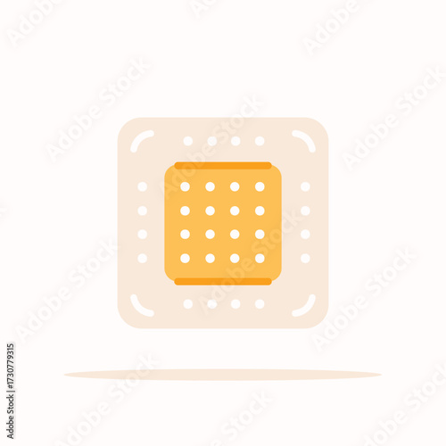 Contraceptive device, patch for sex for contraceptive method in flat style. Safe sex elements