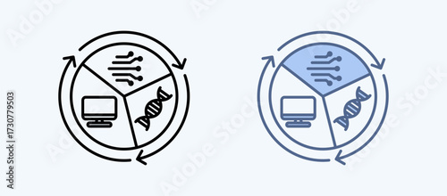 Systems Biology Multiple Style Icon Collection