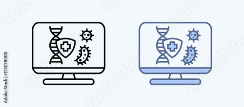 Immunoinformatics Multiple Style Icon Collection