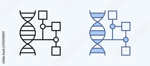 Fotografía Gene Ontology Multiple Style Icon Collection