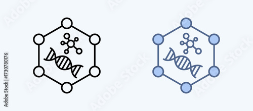 Network Biology Multiple Style Icon Collection