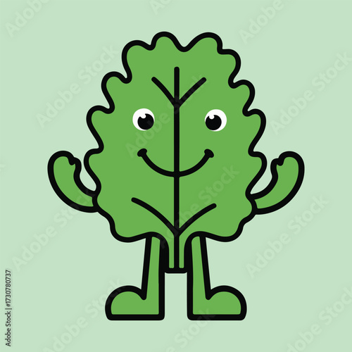 National Kale Day vector illustration featuring fresh kale leaves, healthy salad bowls, smoothies, and eco-friendly organic design in clean solid colors perfect for modern flat graphics