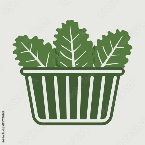 National Kale Day vector illustration featuring fresh kale leaves, healthy salad bowls, smoothies, and eco-friendly organic design in clean solid colors perfect for modern flat graphics