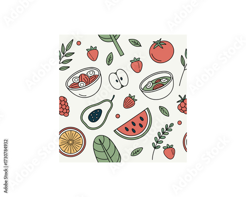 seamless-vector-pattern-with-contemporary-art-food Free SVG Download