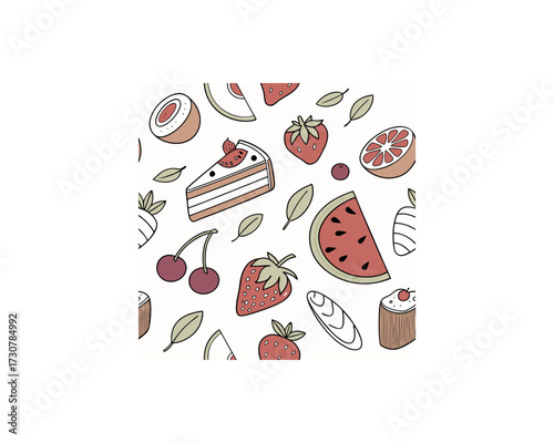 seamless-vector-pattern-with-contemporary-art-food Free SVG Download