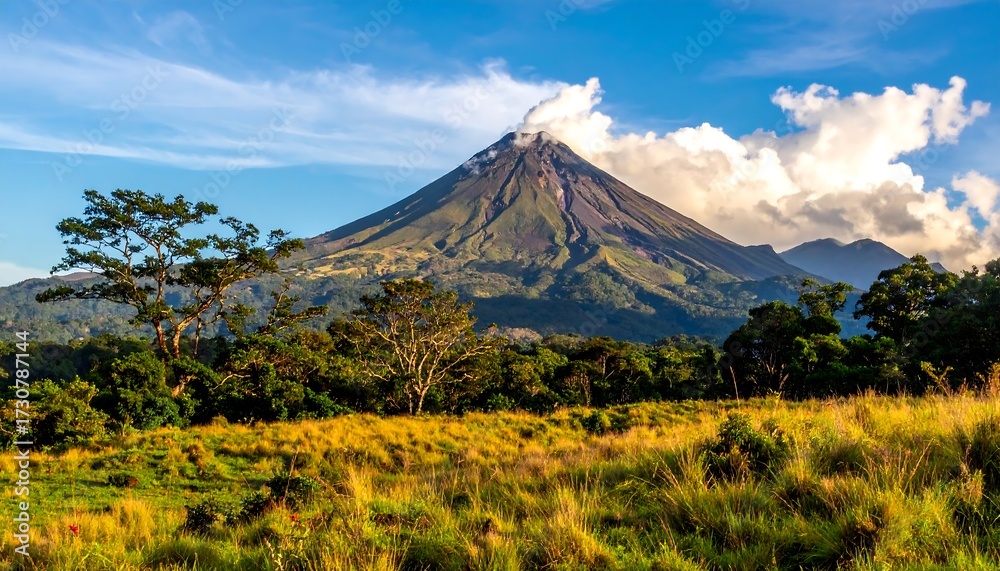 Obraz premium Volcanic mountain landscape (1)