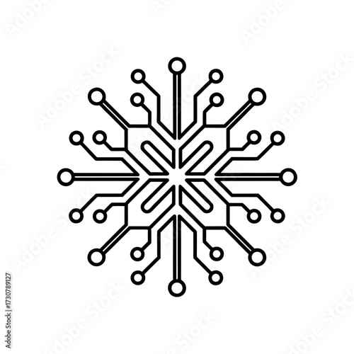abstract circuit board lines mimicking neural netw
