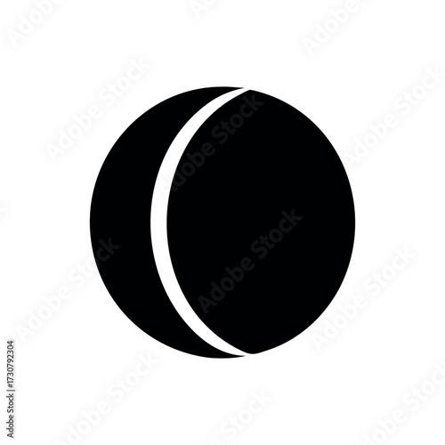 Stylized eclipse artwork representing astronomy and night sky Vector illustration