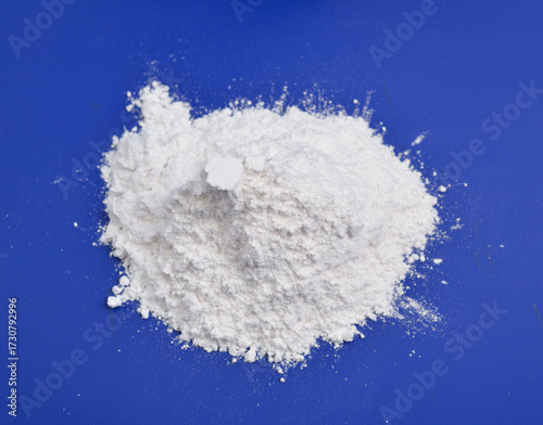 Magnesium stearate. It is a soap, consisting of salt containing two equivalents of stearate and one magnesium cation