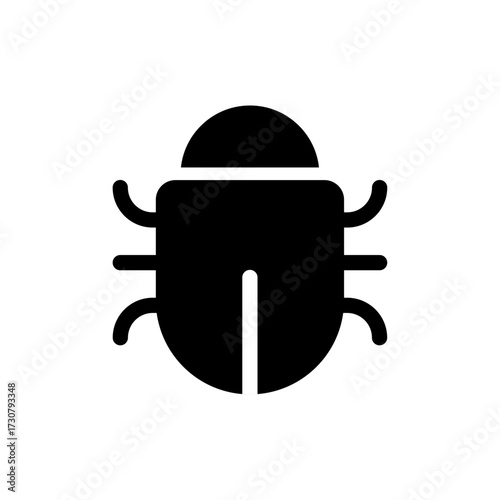 Bug icon representing errors, issues, or defects in software development, digital systems, or troubleshooting. Suitable for use in tech-related applications, software bug tracking, and debugging tools