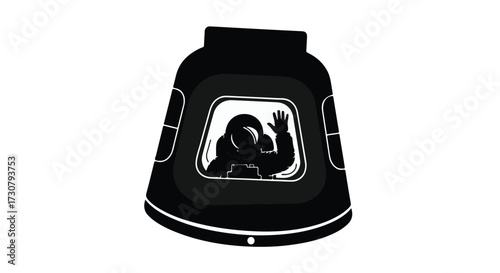 alarm clock on white background