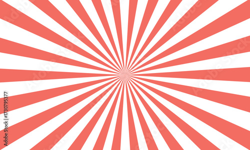 Radiant Coral Sunburst Pattern Creating a Vibrant Background Design