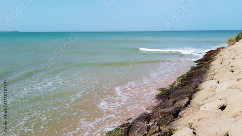 Beach on the coast of Dakhla, Western Sahara