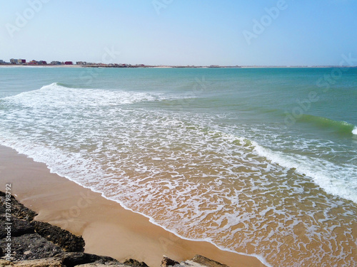 Beach on the coast of Dakhla, Western Sahara