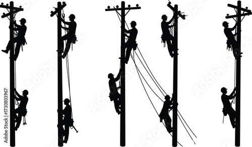 silhouettes of people