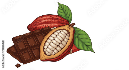 The delightful journey of cocoa beans transforming into rich decadent chocolate bars