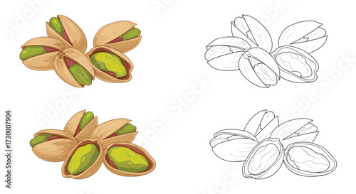 A delightful pile of shelled pistachios for healthy snacking and culinary uses.