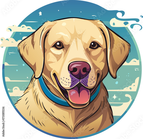 golden retriever with a ball