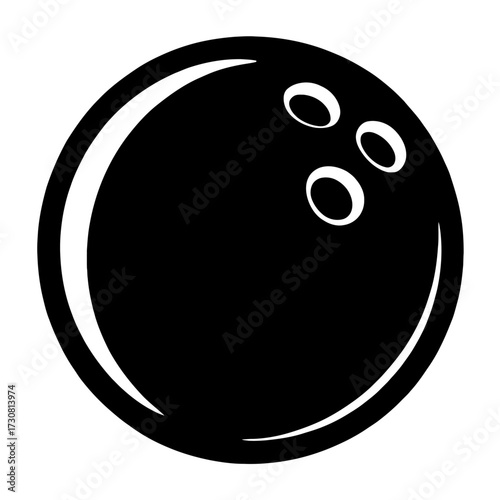 Classic Bowling Ball Vector Illustration - Equipment for Sport and Recreation