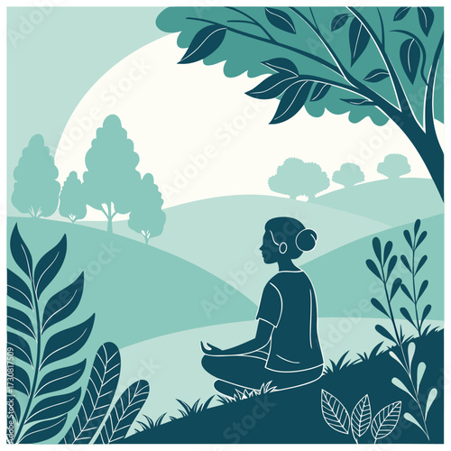meditation in the garden