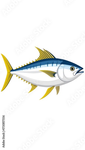 Tuna Fish Illustration.