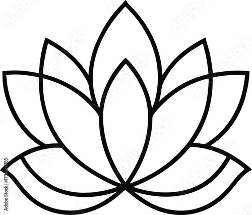 Intricate lotus flower alpona design for spiritual harmony