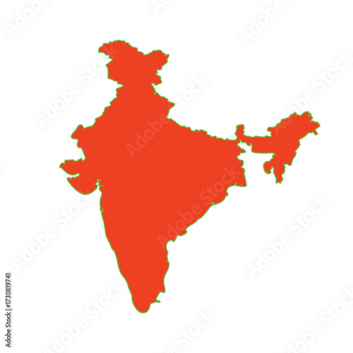 India map wth with back ground illustration