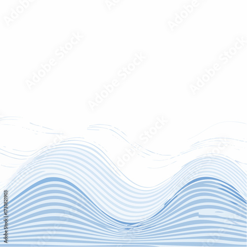 Abstract blue waves pattern design creating a modern and visually appealing backdrop or illustration