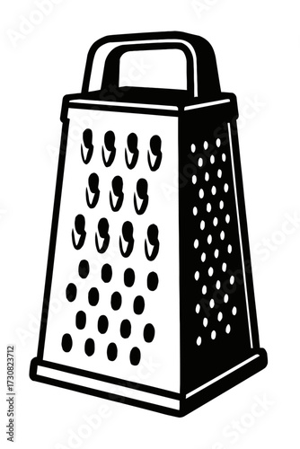 Box Grater Vector Icon - Classic Kitchen and Cooking Tool