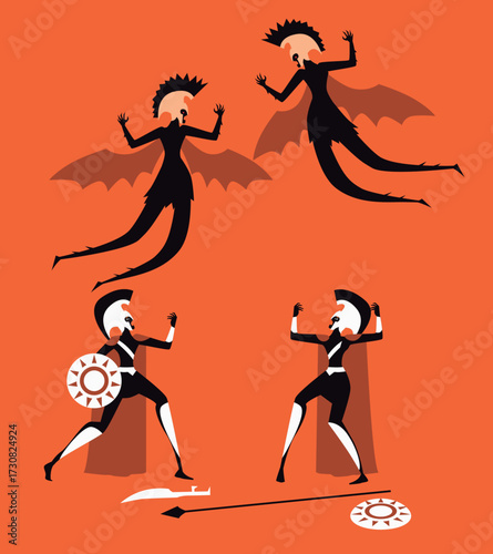 phobos and deimos tormenting greek soldiers