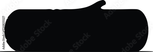 Vector Log cut wood lumber timber tree trunk silhouette Illustrator