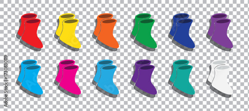 Socks icons big set. EPS 10.