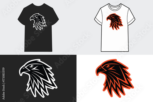 Eagle head graphic t-shirts backgrounds hawk bird