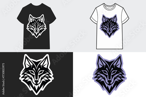 Wolf head graphic t-shirt mockups backgrounds tshirt