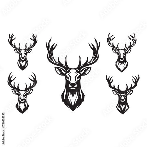 deer head vector