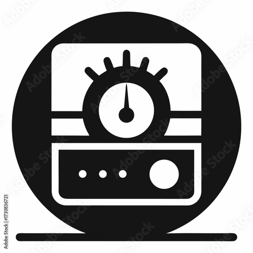 Test run icon vector