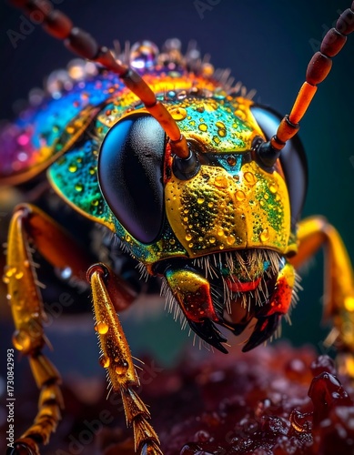 Close-up of a colorful insect (1)