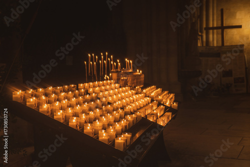 candles in the church