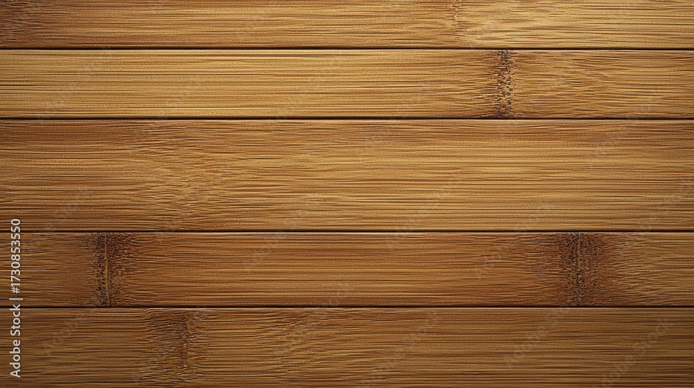 Fototapeta premium Seamless pressed bamboo texture background natural wood grain pattern warm honey brown tones top-down view for eco-friendly web design materials