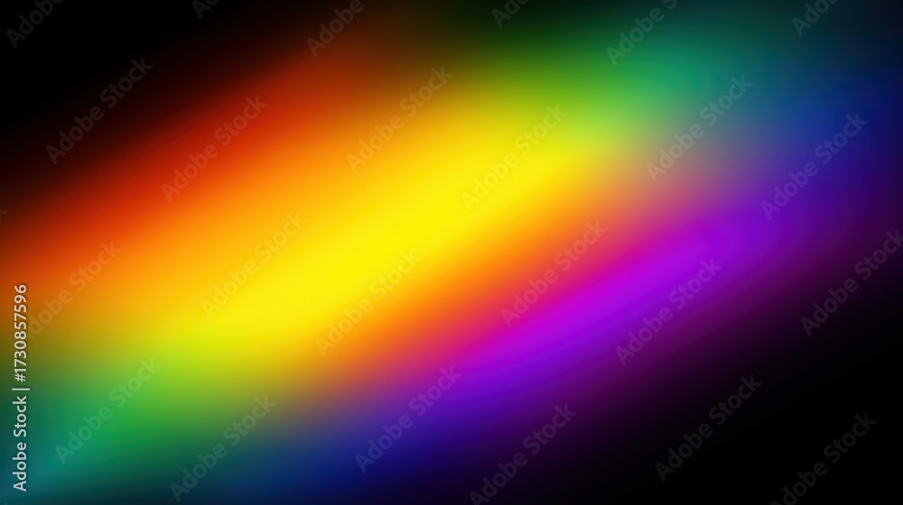 Obraz premium Abstract rainbow blurred gradient background with vibrant colors, multicolor soft glow texture, dreamy gradient light effect, modern colorful backdrop for design and digital art.